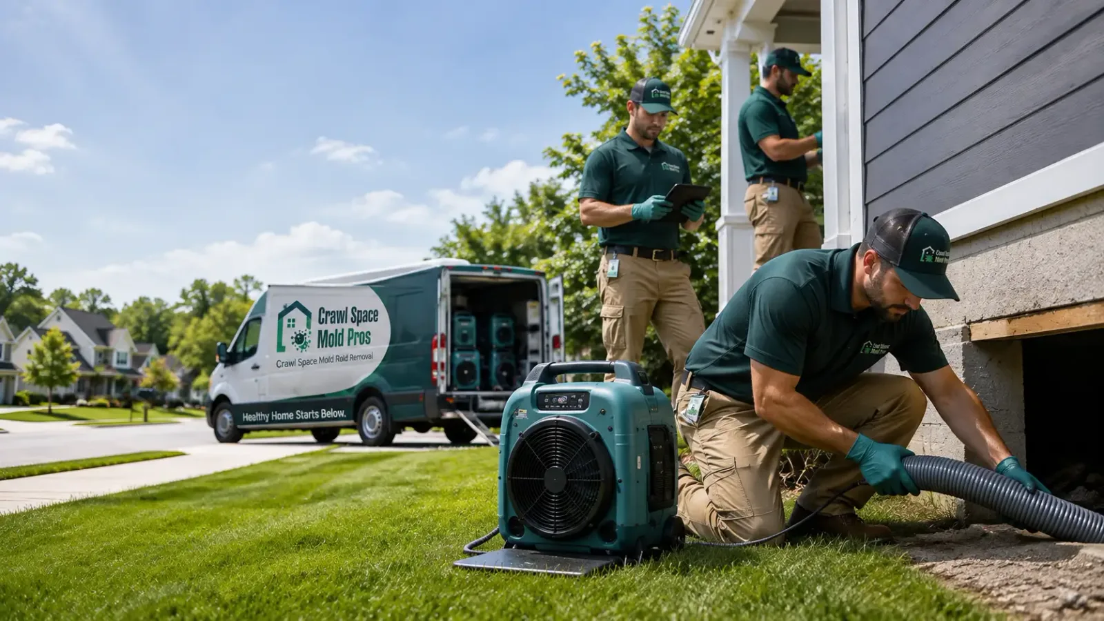 Crawl Space Mold Removal in Huron, IN